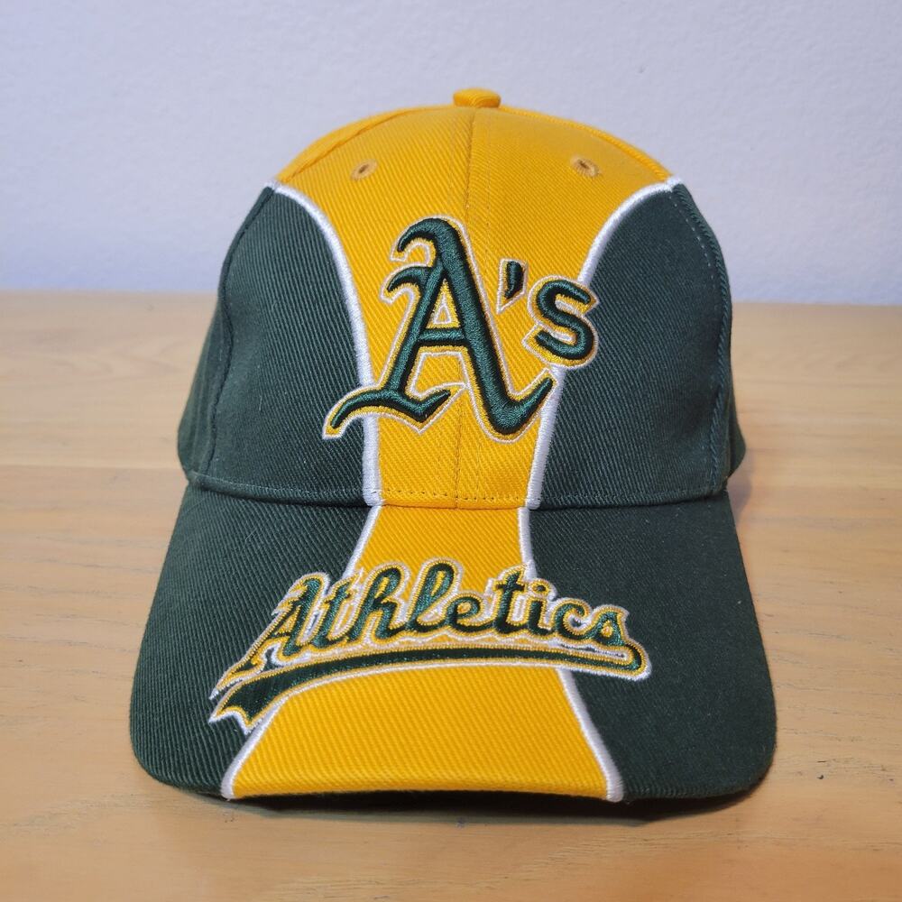 Vintage Oakland Athletics Snapback Hat Rare Embroidered Brim Genuine MLB Merch - Picture 3 of 11